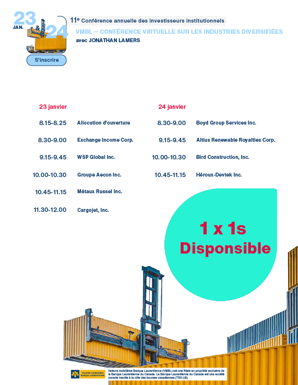 LBS Diversified Industries Virtual Conference Agenda